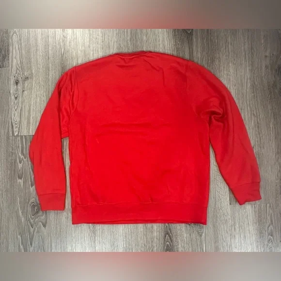 Nike Men's Red Crew Neck Sweatshirt Size Large - Picture 2 of 3
